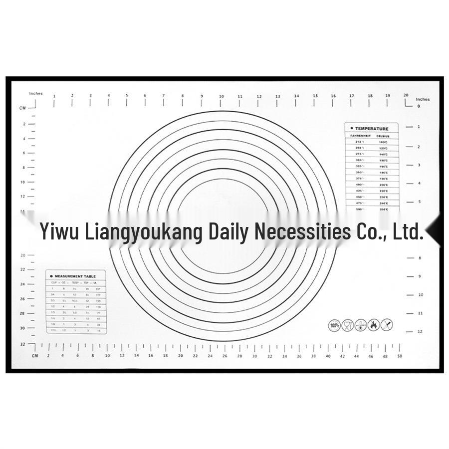 Silicone Baking and Kneading Mat with Rolling Pin and Heat-Resistant Pad