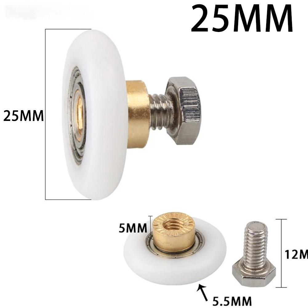 Helt nya duschdörrshjul 1 set 20/23/25/27 mm