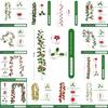 Christmas Simulation Red Fruit Vine With Artificial Pine Needles For Holiday Home Decor