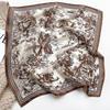2022 Autumn/Winter Mulberry Silk Mori Style Print Square Scarf - Women's Warm Silk Neck Shawl