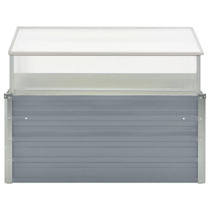Serre - vidaXL - 42406 - Acier galvanisé - 100 x 100 x 85 cm - Couleur grise
