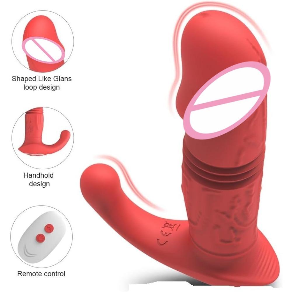 Thrusting Anal Plug Vibrator Massager Male Masturbator Adults Sex Toys G-spot Male Prostate Clitoris Stimulator Remote Control