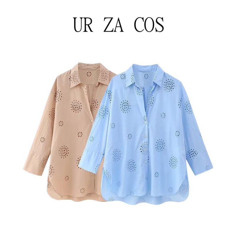 New Fall Women's Clothing Stylish Loose Cut Out Embroidery