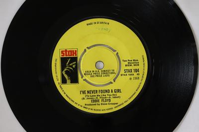 7inch Record EDDIE FLOYD - I've Never Found A Girl (To Love Me STAX104 Stax 1968 UK Soul/Funk Used