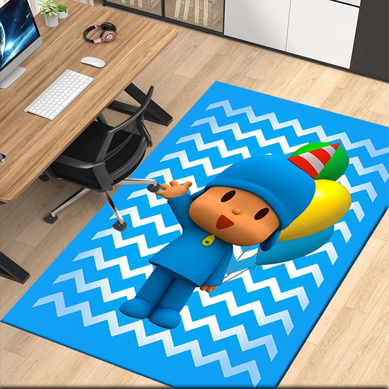 Alfombra Estampada de Pocoyó, para Silla de Oficina Sala de Estar Dormitorio Cocina Decoración Regalos.