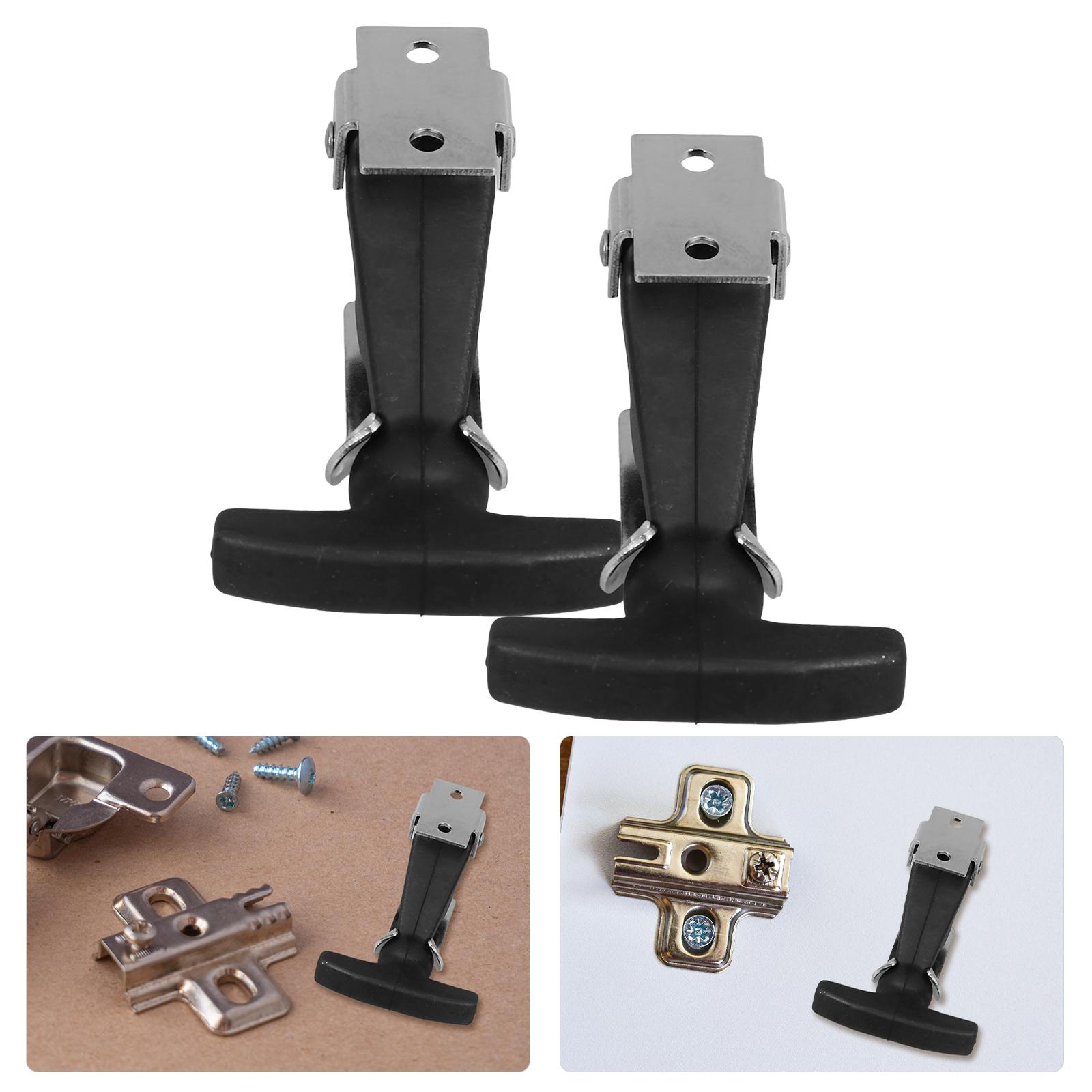 

2Pcs A126B 1 Stainless Steel Rubber Engine Hood Latches T Handle Shock Absorption Easy Install Car Toolbox Hatch flexible latch 6.20X4.00X2.50CM чёрный