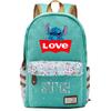 Lilo Stitch Backpack In Pink Or Blue Perfect For School Or Travel Made From High-quality Oxford Cloth