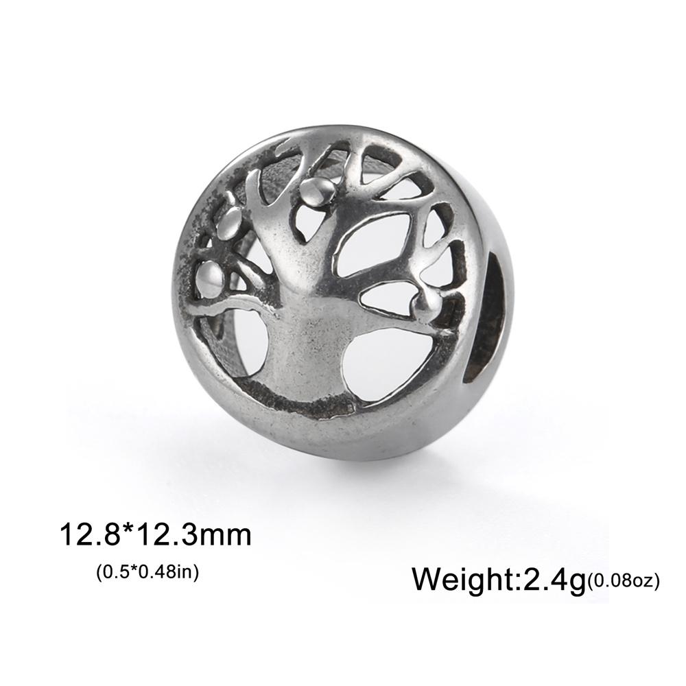 My Shape 5pcs Vintage Stainless Steel Charms for Bracelets Linking Pendants Connector Bead Charm for DIY Jewelry Making Dropship