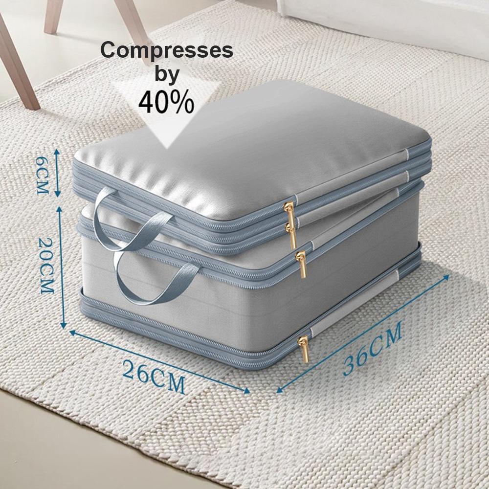 

Extended Comforter Storage Bag Large Capacity Home Moving Storage Bag for Cupboard Grey-S