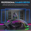 High-Speed 12800DPI RGB Gaming Mouse with 12-Key Macro Definition