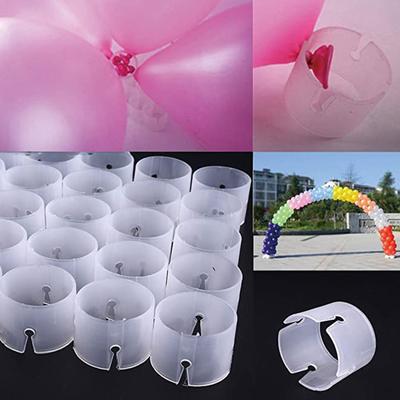 50pcs Balloon Rings Buckle Clips Arch Balloons Connector Arch Folder Convenient for Wedding Birthday Party Decorations