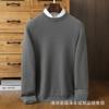 Winter Cashmere Shirt Men'S Thickened Crew Neck Sweater Simple Casual Warm Men'S Wool Knitted Bottoming Shirt