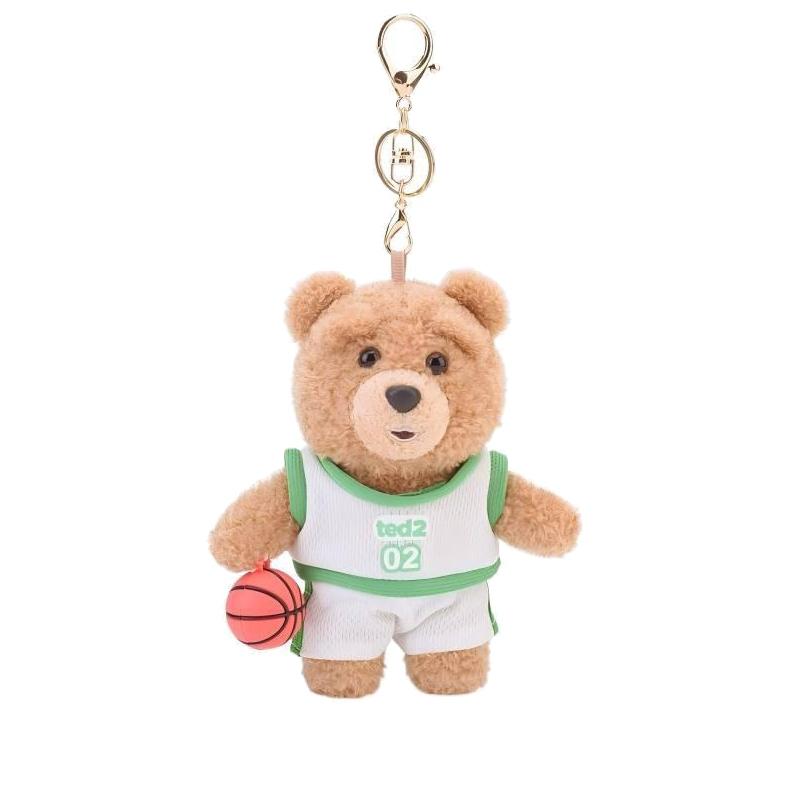 Ted2 Knuffel Sleutelhanger Kawaii Teddybeer Pluche Anime Hobby Knuffel Sleutelhanger Tas Hanger Poppen Kerst Verjaardag Cadeaus