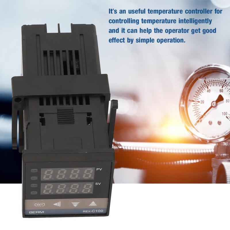 0-1300℃ Temperature Controller 0-1300℃ Kits AC 110V-240V LED PID Alarm Digital Digital Temperature Controller with Thermocouple//Temperature Sensor /& Max 25A SSR