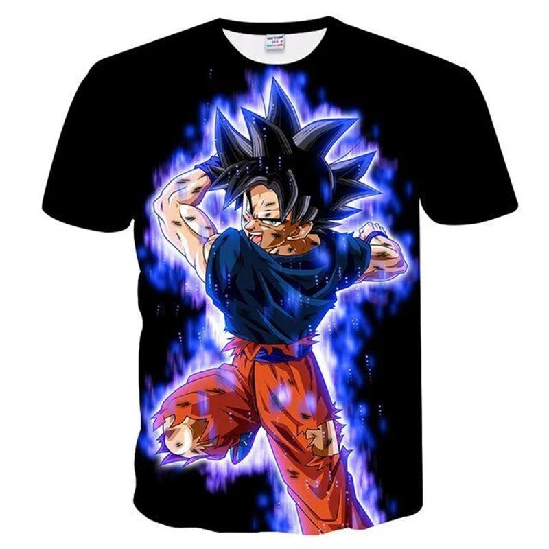 2026 Summer Dragon Ball Retro Fitness T-shirt Men's Oversized 3D Printed