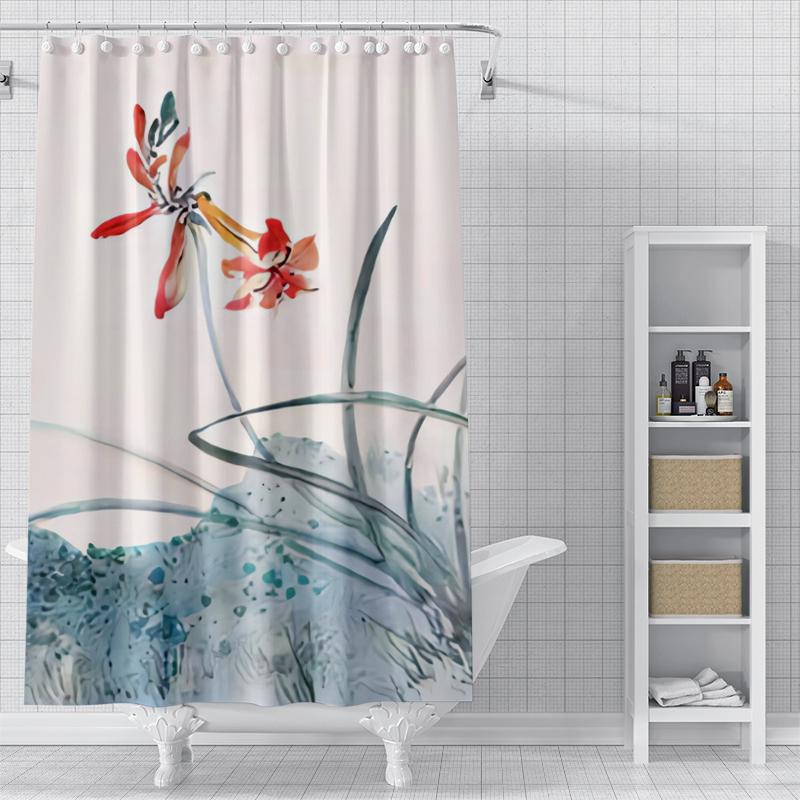 

домашние шторки для душа для ванной водонепроницаемая ткань Натуральный Животный Стиль шторки для ванной современные шторки для душа 180x200 240x200 W90XH180cm