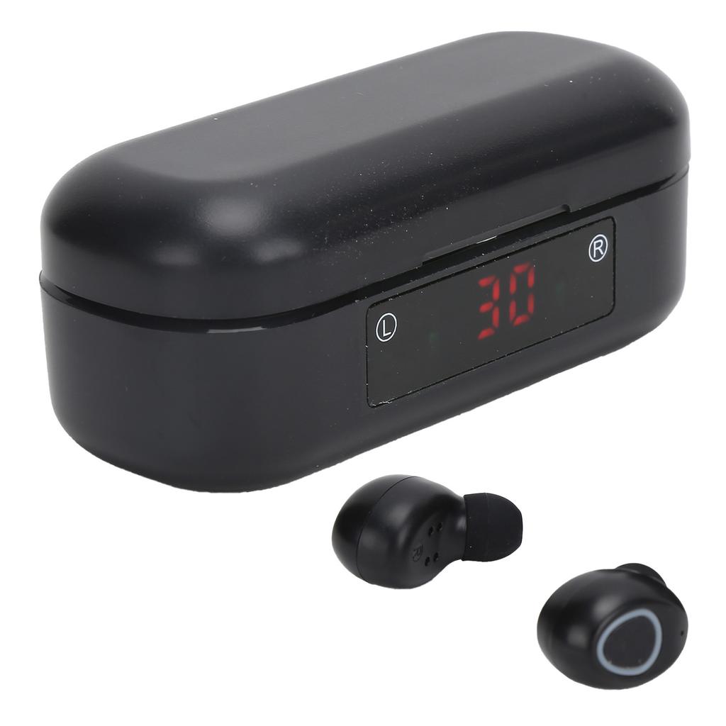 V7 Wireless Bluetooth 5.0 Headset Stereo 8D HiFi Sound Earbuds with Charging Compartment