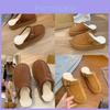 Cozy And Stylish Winter Faux Fur Slippers For Women Thick Sole Round Toe Design