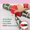 Christmas Paper Roll Cutter With Plastic Construction For Holiday Decoration And Gift Packaging