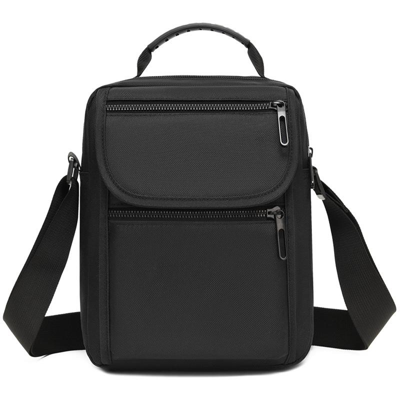 Men's Trendy Multi-Layer Crossbody Bag - Versatile Casual Vertical Shoulder Sports Backpack