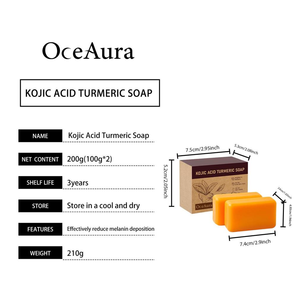 Turmeric Soap Cleans Pores, Softens Skin, Locks In Moisture, Hydrates, and Is Suitable for the Whole Body