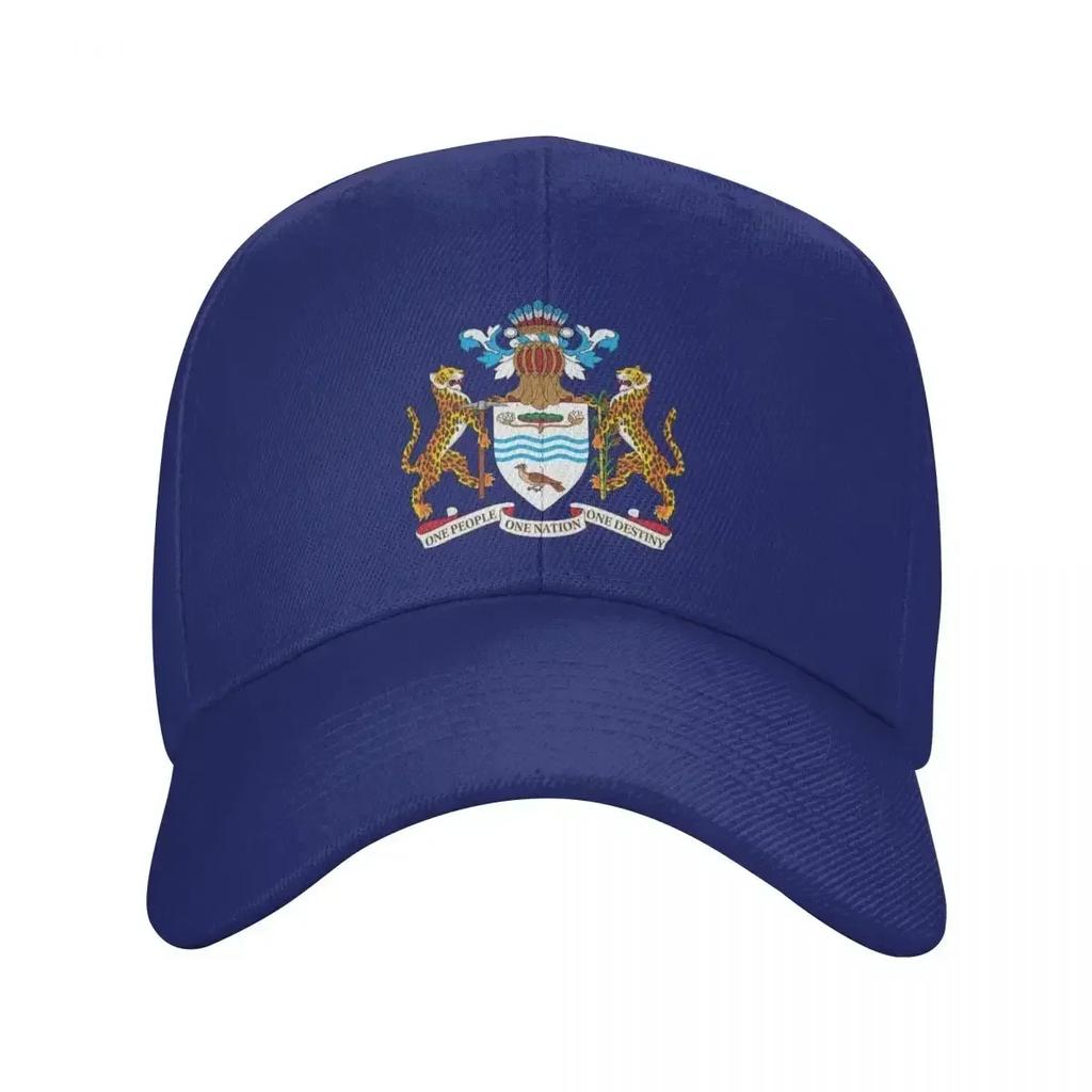 Classic Coat Of Arms Of Guyana Baseball Cap for Men Women Adjustable Trucker Hat Sports