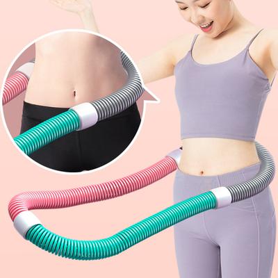 Soft Spring Hoop Portable Foldable Waist Toning Hoop Quiet Design Belly Exercise Hoop Waist Training Circle for Fat Burning
