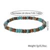 Turquoise Coconut Shell Bead Bracelet - Vintage Tribal Style for Men & Women