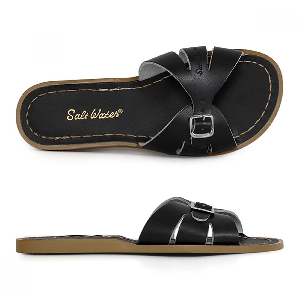 Saltwater Classic Slide Slipper Black 9900  9906