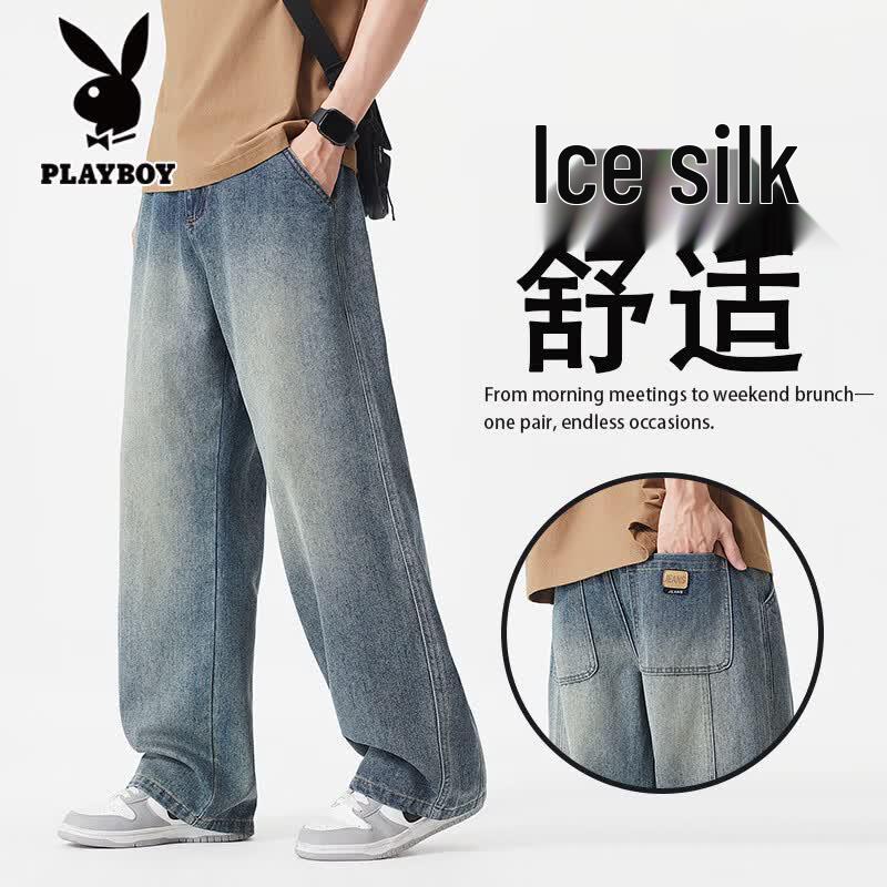 PLAYBOY Men s Relaxed Straight Leg Jeans 33