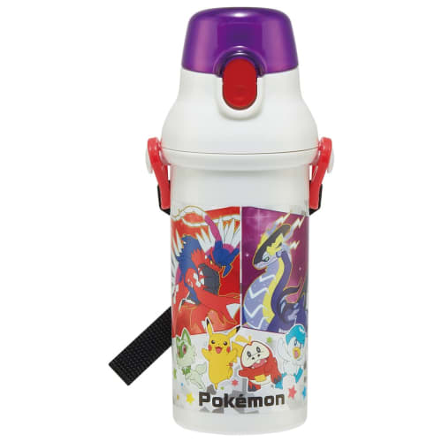 Skater Water Bottle, 480ml, Pok?mon 23 Design, for Kids, Antibacterial, Plastic, Made in Japan, PSB5SANAG-A
