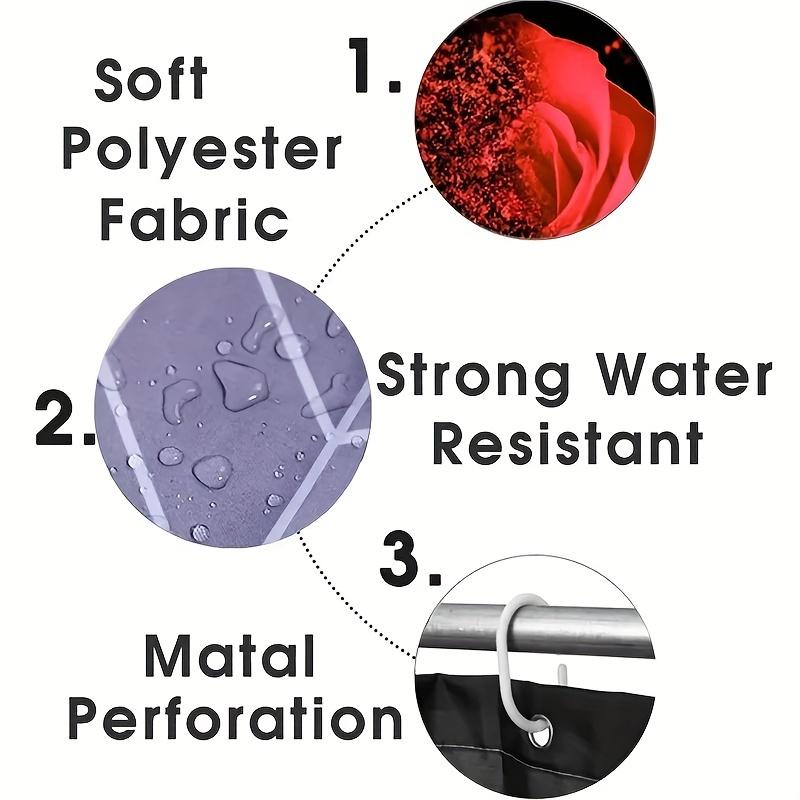 4 buc. Seturi de perdele de duș cu model de trandafiri galbeni pentru baie Covoare de baie antiderapante Capac de toaletă Covoraș de baie Set de baie