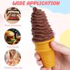 DOITOOL 2 Stück Fake-Eistüten Realistische Eiscreme-Requisite Kunststoff-Eistütenmodelle Künstliche Eistüten für Geburtstagsfeiern Geschäfte