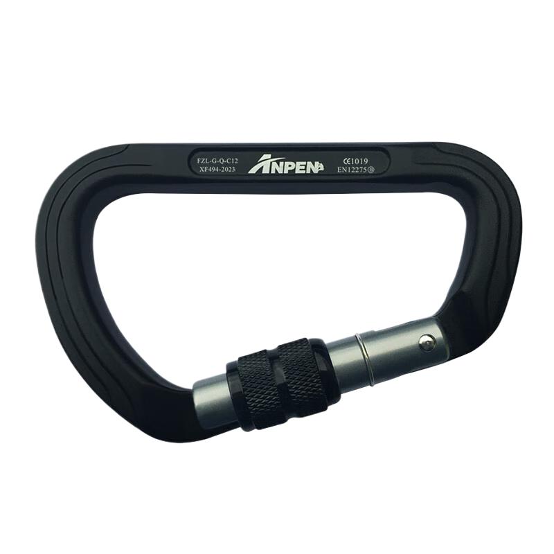 ANPEN D-Shape Screw Gate Climbing Carabiner