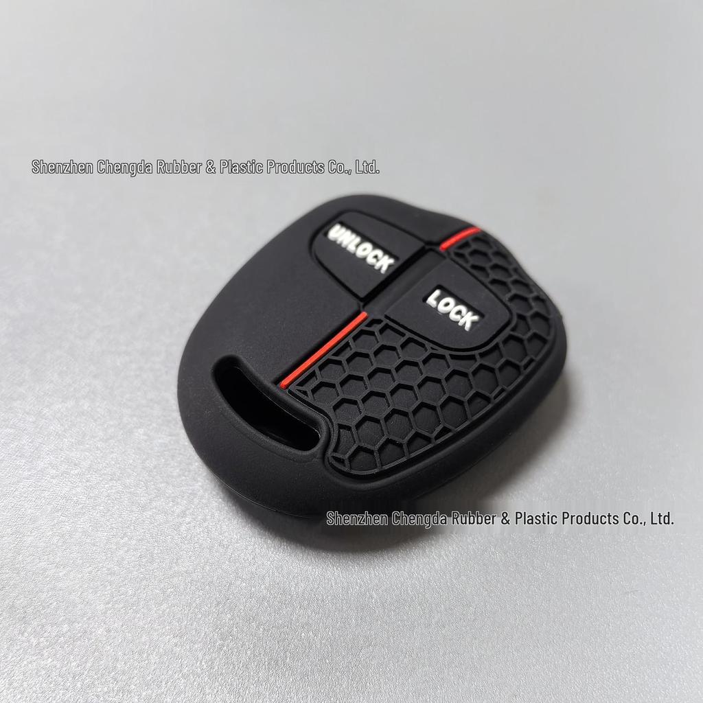 2023 Mitsubishi Outlander Honeycomb Silicone Key Cover, 4-Button Smart Anti-Drop Case