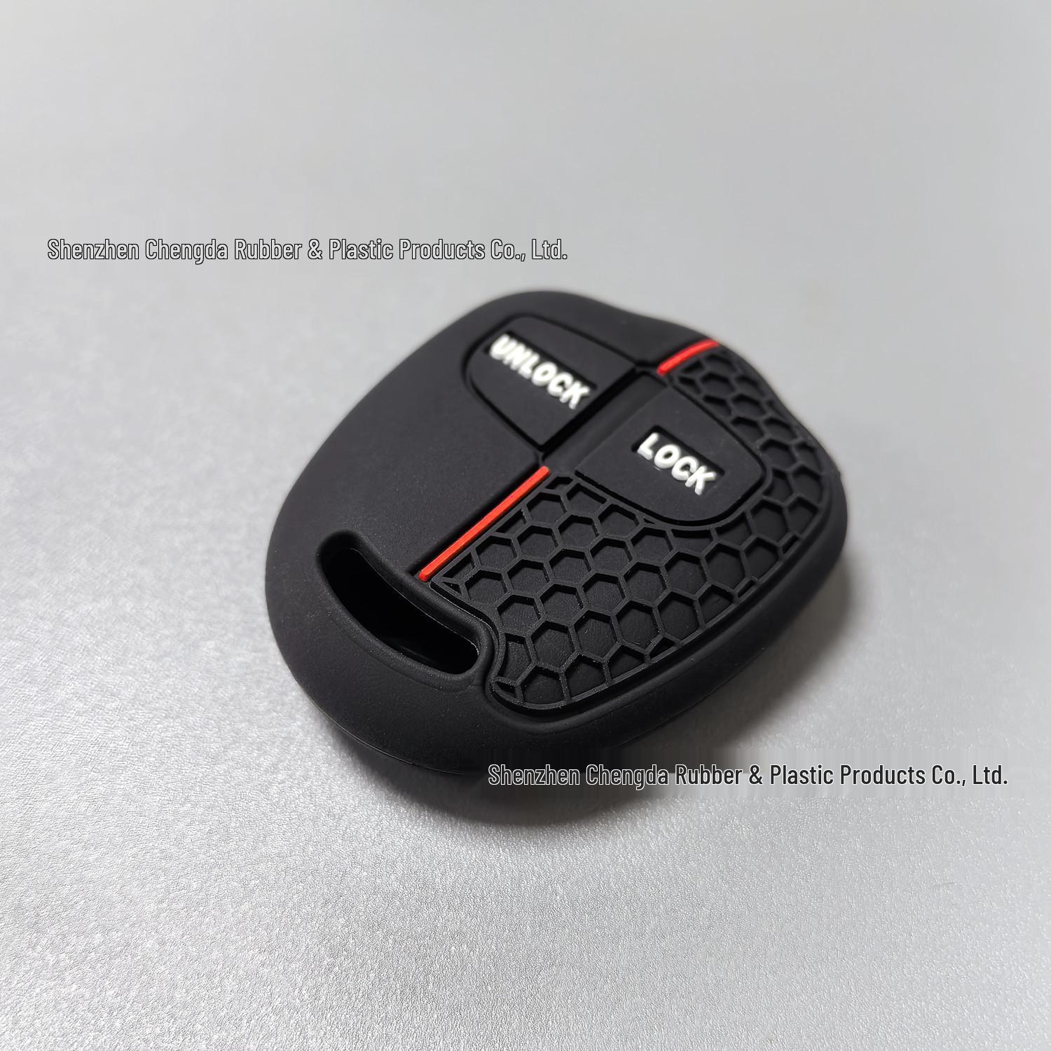 

2023 Mitsubishi Outlander Honeycomb Silicone Key Cover, 4-Button Smart Anti-Drop Case Standard packaging