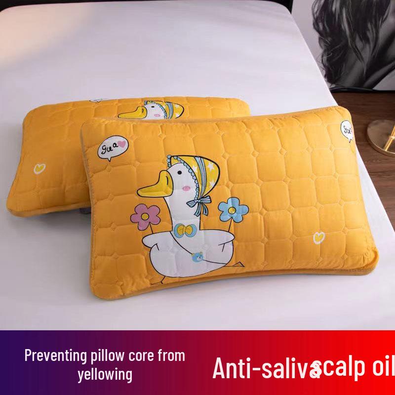 Set of 2 Waterproof Pure Cotton Anti-Mite Pillowcases