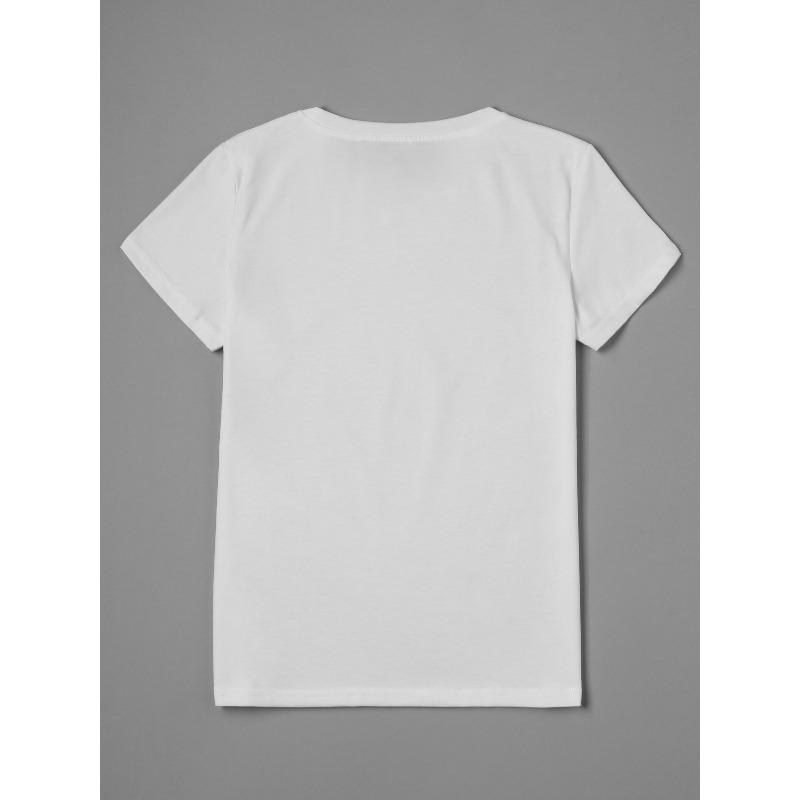 European Size 1pc Mardi Gras Festival Women'S Casual T-Shirt, Round Neck, Polyester Short Sleeve Graphic Tee with Carnival Lips Print, All Seasons