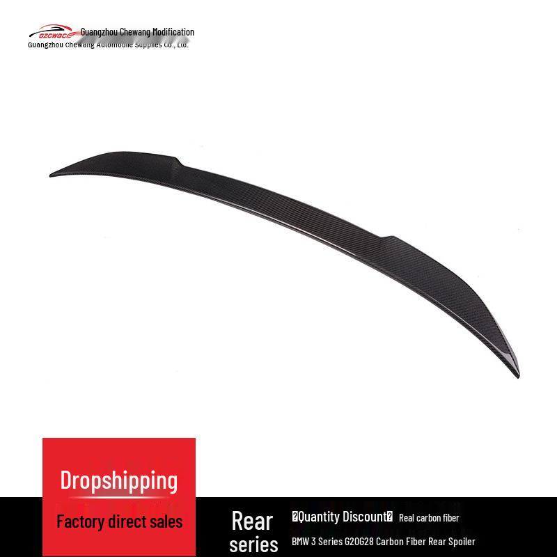 G20/G28 3 Series Carbon Fiber Rear Wing Spoiler - Punch-Free Installation