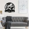 Personalizable Dolphin Metal Wall Sign, Custom Home Garden Decor, Outdoor Party Holiday Gift