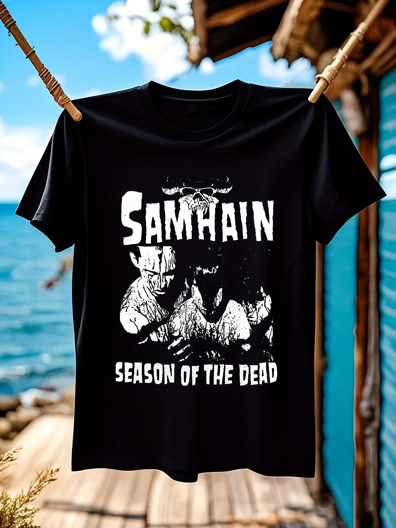 Vintage Gothic Samhain Season of the Dead Tshirt - Hallow... M