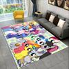 Cute 3D P-Pony Cartoon Unicorn Area Rug,Carpet Rug for Home Living Room Bedroom Sofa Doormat Decor,kids Play Non-slip Floor Mat