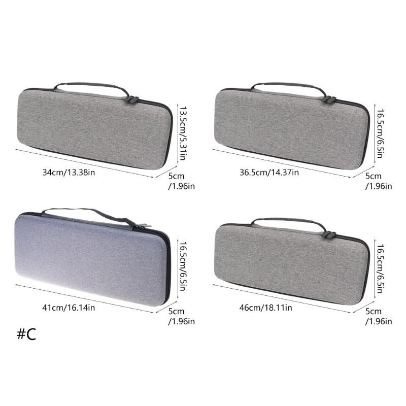 Shockproof Keyboards Organizers Bag Water Resistant EVA Material with Detachable Handle for Computer Peripherals