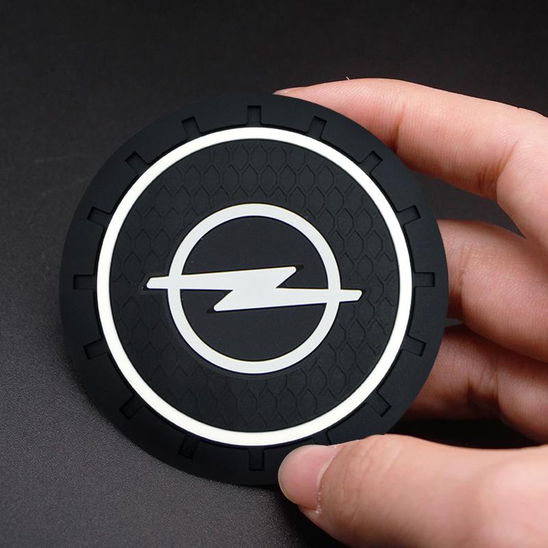 Car Coasters Silicone Anti-Slip Water Cup Mat Drink Pad For Opel Astra j g Insignia Corsa d Vectra c Zafira a Auto Gadgets