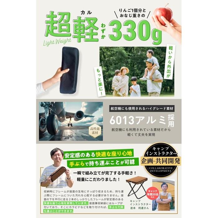 [Sho George's Setagaya Base] Folding Chair Lightweight Compact Chair (2 Black)