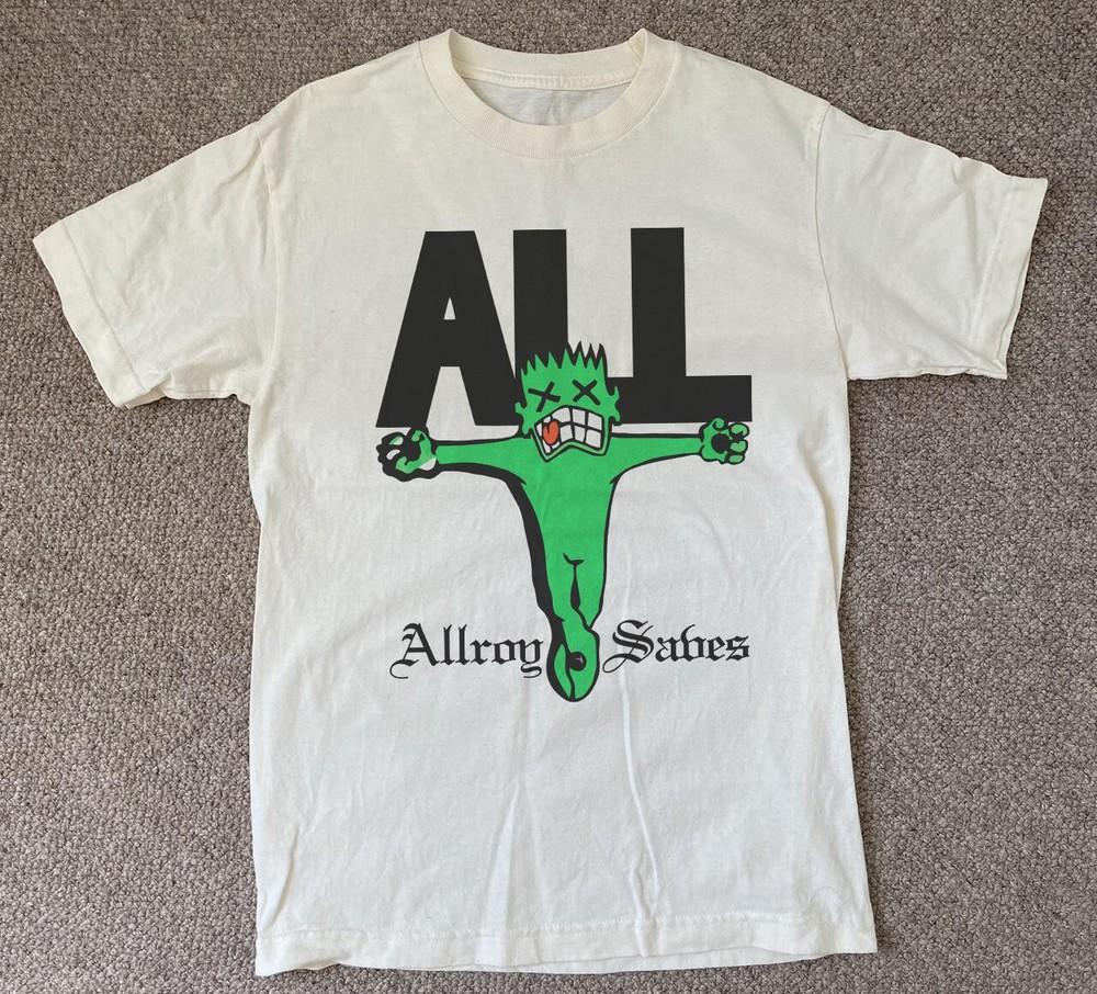 New All Band Allroy Saves Cotton White Full Size Unisex Tee Shirt