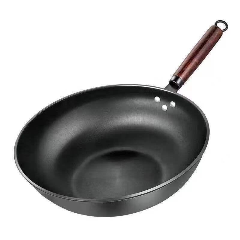 BSK 32cm Traditional Cast Iron Non-Stick Wok