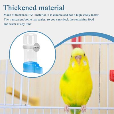 Automatic Bird Water Dispenser Waterer For Parrot Automatic Parakeet Feeder Drinker Hangable Food Dispenser Container