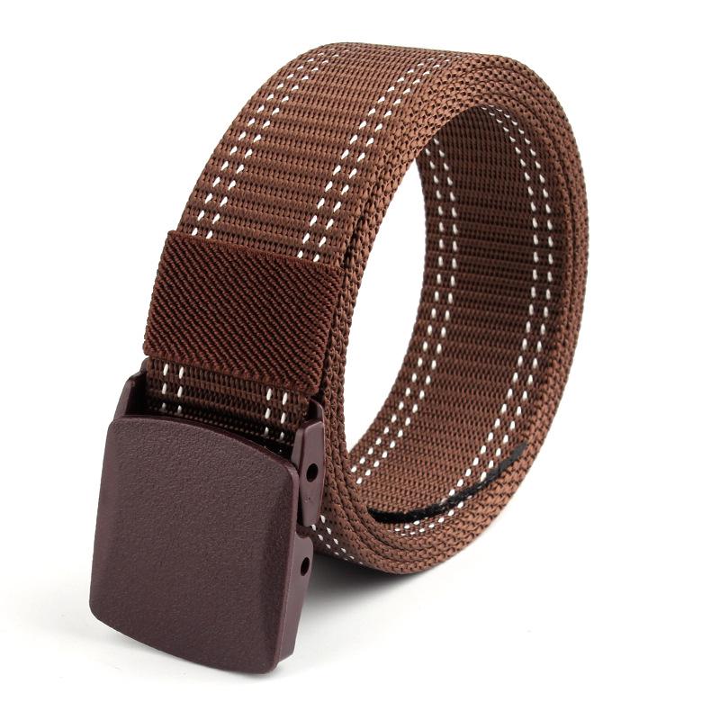 

Nylon Tactical Training Belt with Anti-Allergic Plastic Buckle 125 cm коричневый