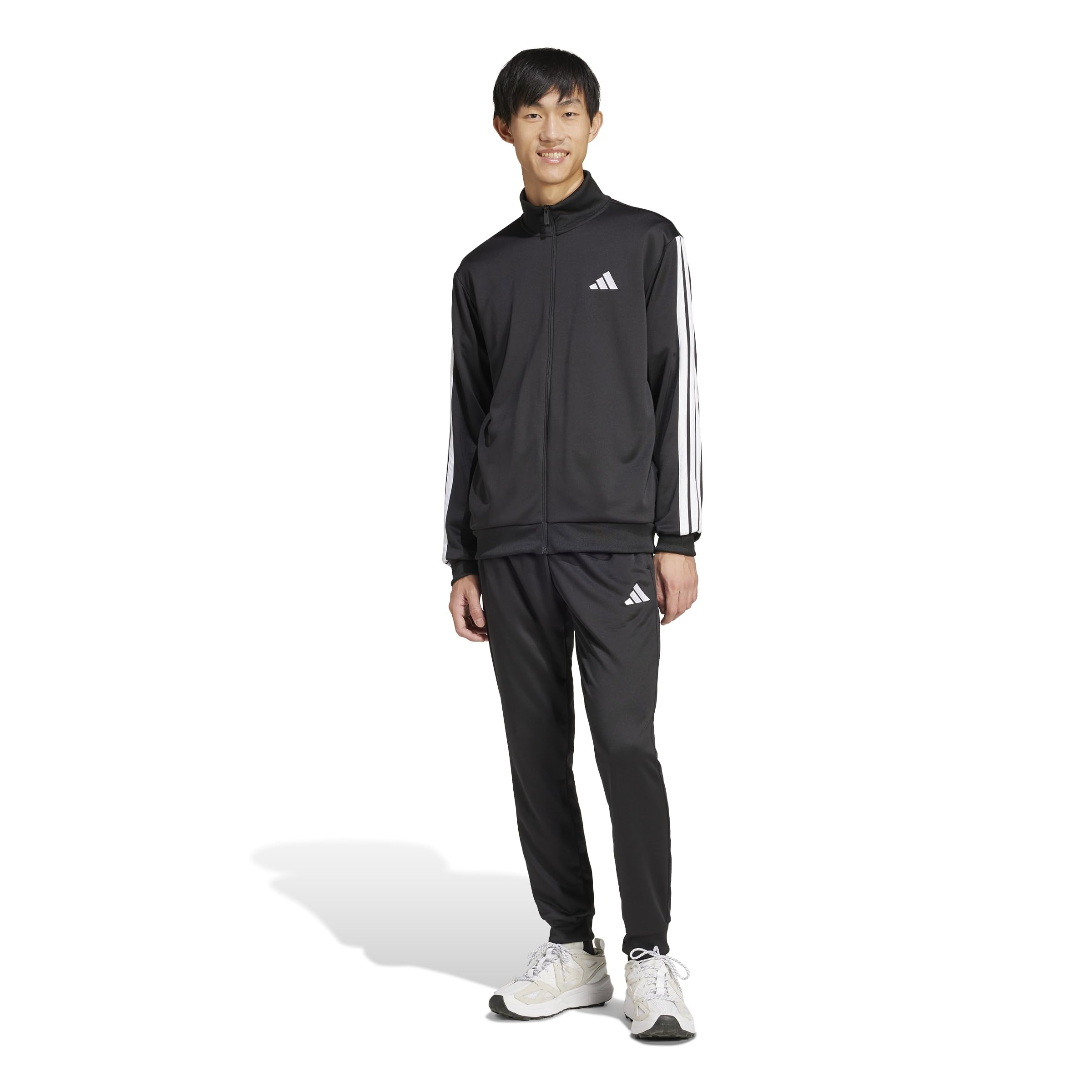 

Adidas Tracksuit Black Size M Men s 3-Stripes Set, (JC5375),